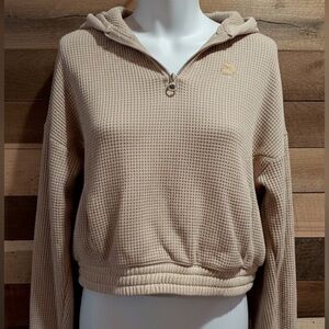 Limited Too Beige Waffle Knit Turtleneck Sweater